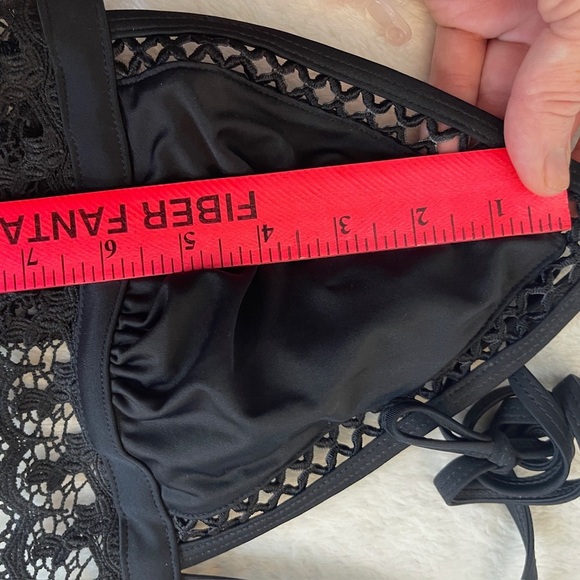 Chic Black Lace Bikini Top - Picture 6 of 6